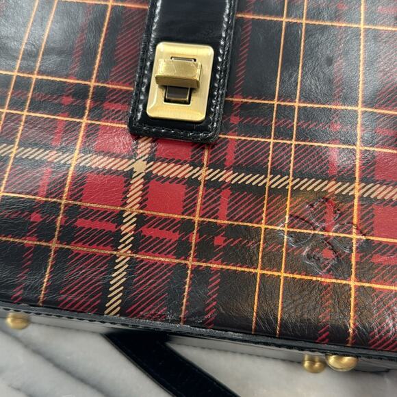 Patricia Nash Tartan Plaid Tauria Box Satchel - Picture 6 of 10